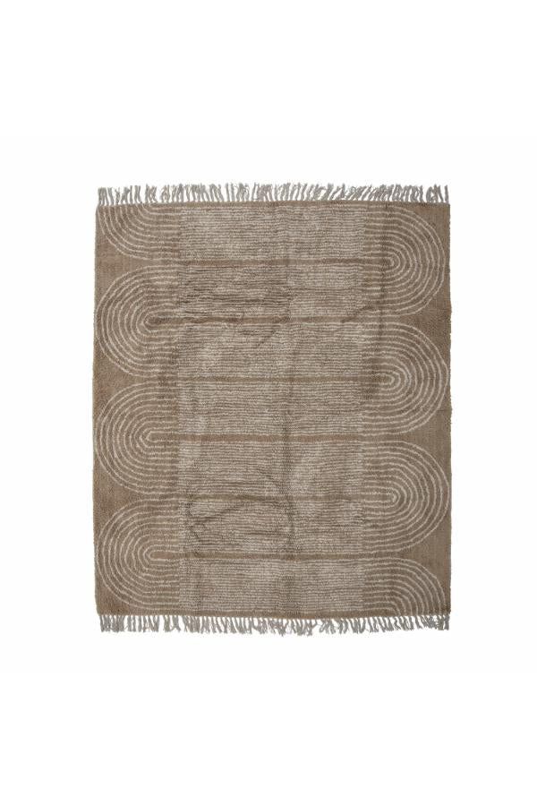 Bloomingville Zeynep Rug, Brown, Cotton