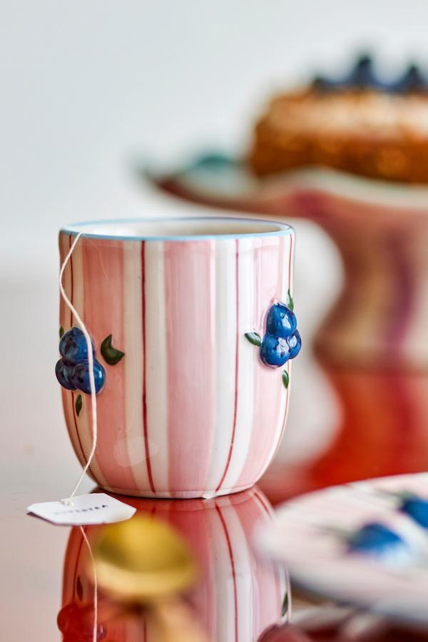 Bloomingville Carry Cup, Rose, Stoneware