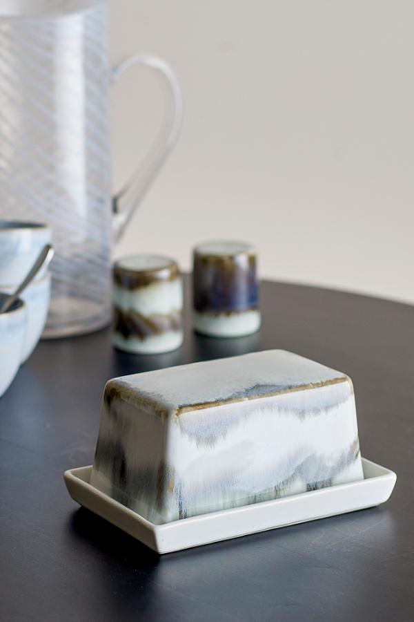 Bloomingville Paula Butter Box, Grey, Stoneware