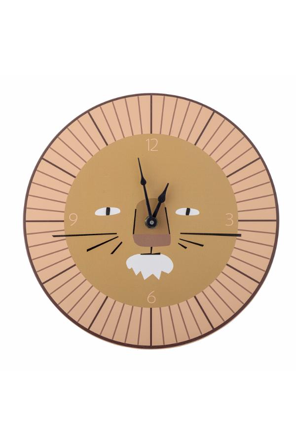 Bloomingville Mini Harrison Wall Clock, Brown, MDF