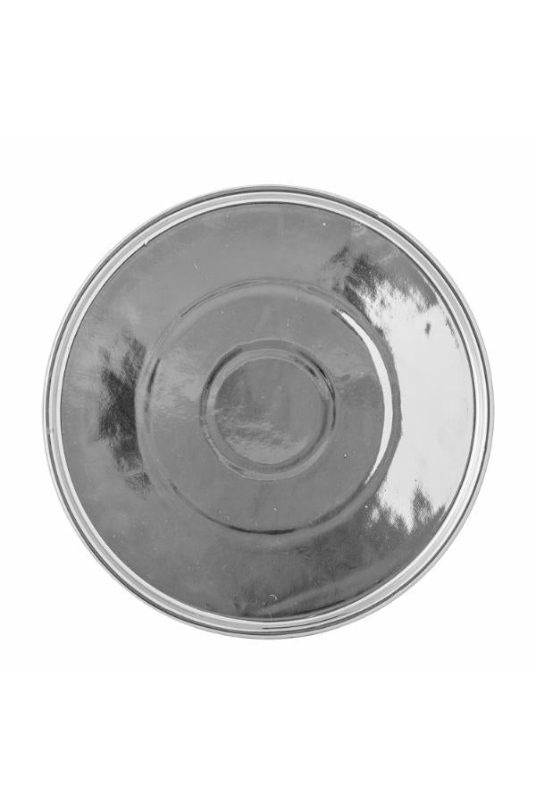 Bloomingville Shine Cake Tray, Silver, Stoneware
