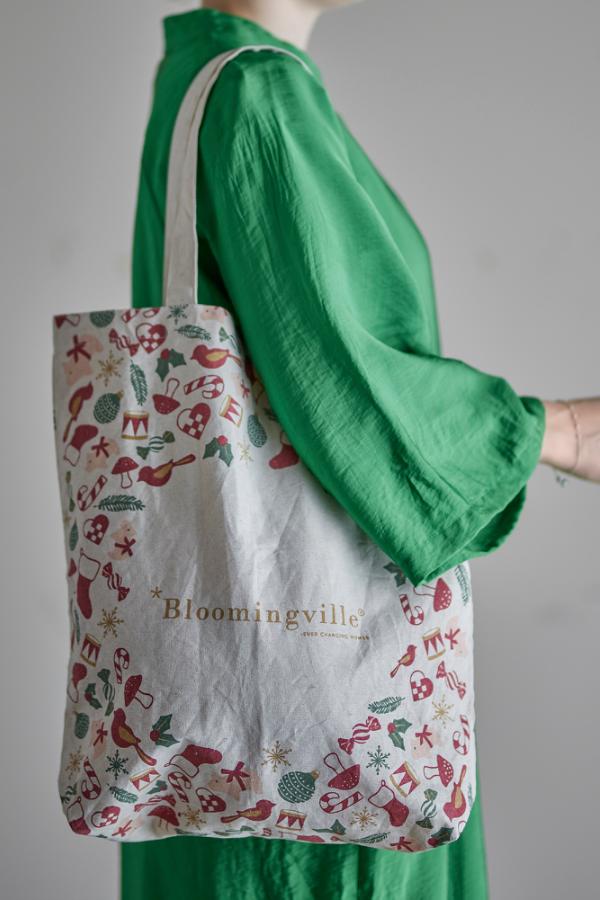 Bloomingville Yule Tote Bag, Nature, Cotton
