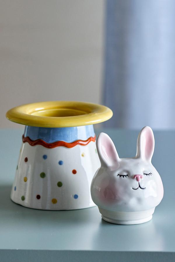 Bloomingville Mini Villja Jar w/Lid, Multi, Stoneware