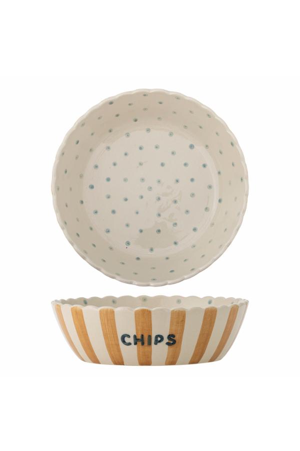 Bloomingville Chip Bowl, Multi, Stoneware