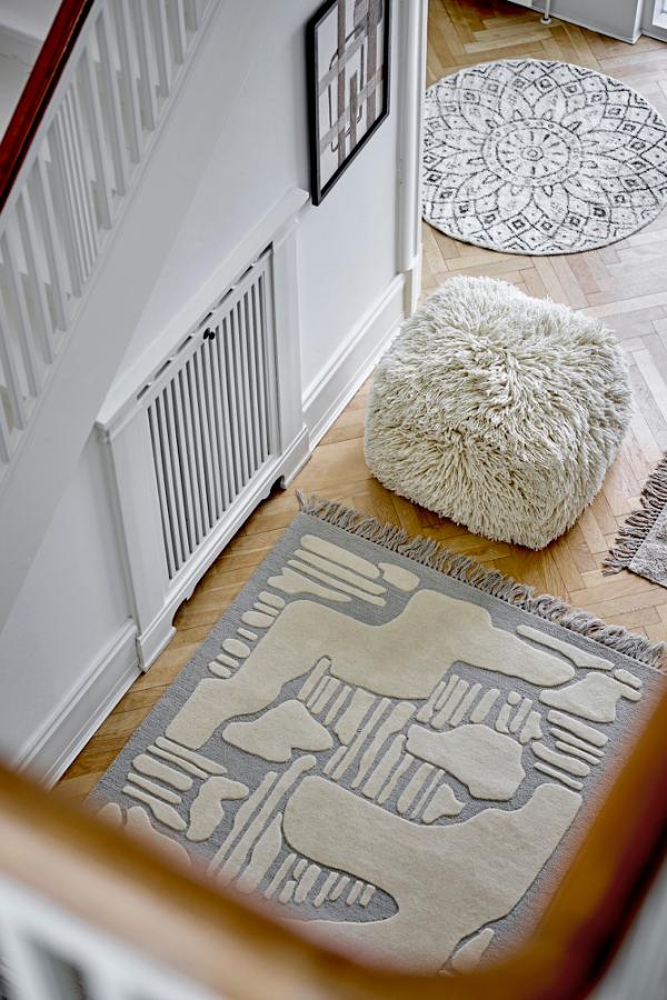 Bloomingville Napoli Rug, Grey, Wool