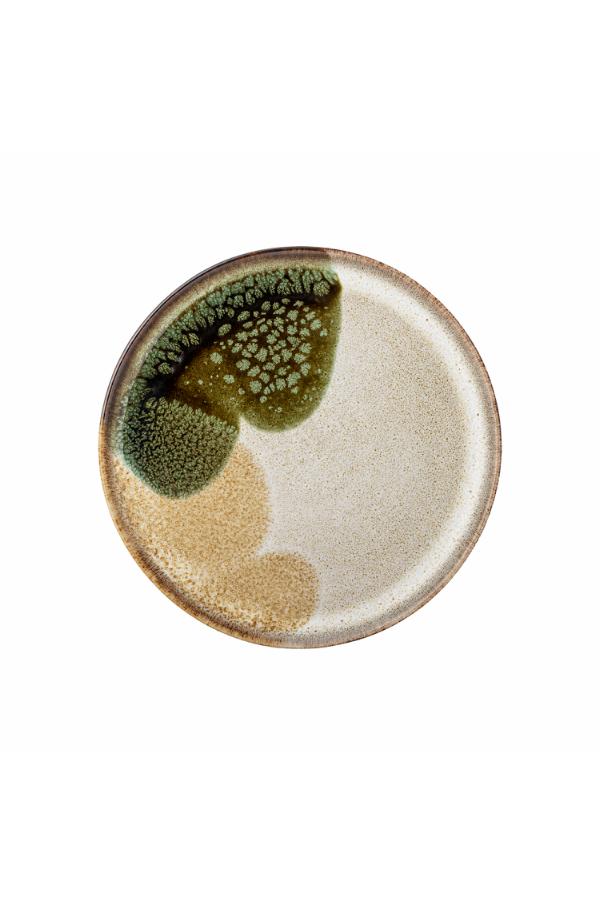 Bloomingville Jules Plate, Green, Stoneware