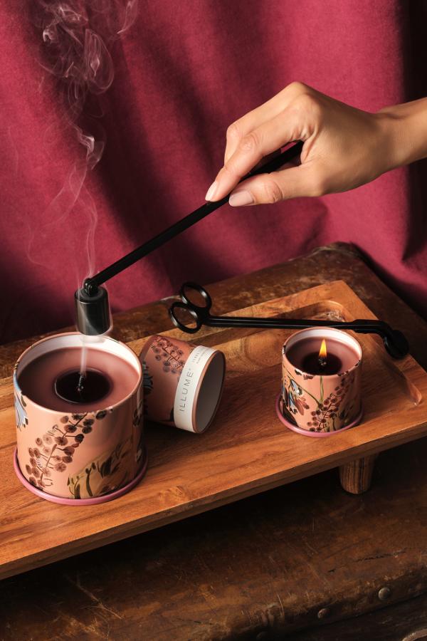 Illume Terra Tabac Demi Vanity Tin Candle, Brown,