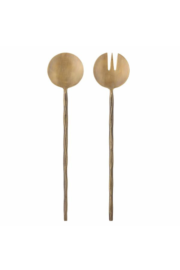 Bloomingville Gaith Salad Servers, Brass, Brass