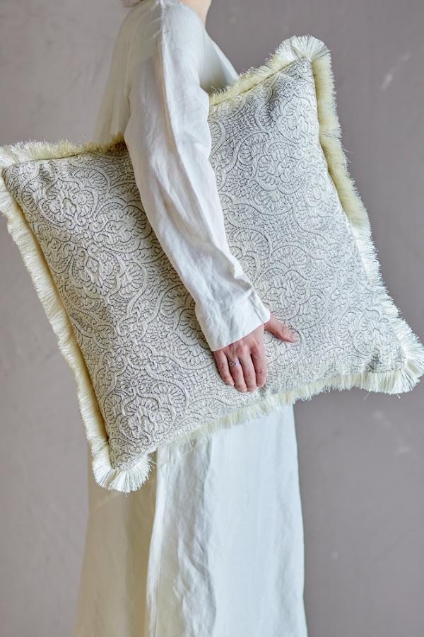 Bloomingville Cabrie Cushion, Nature, Polyester