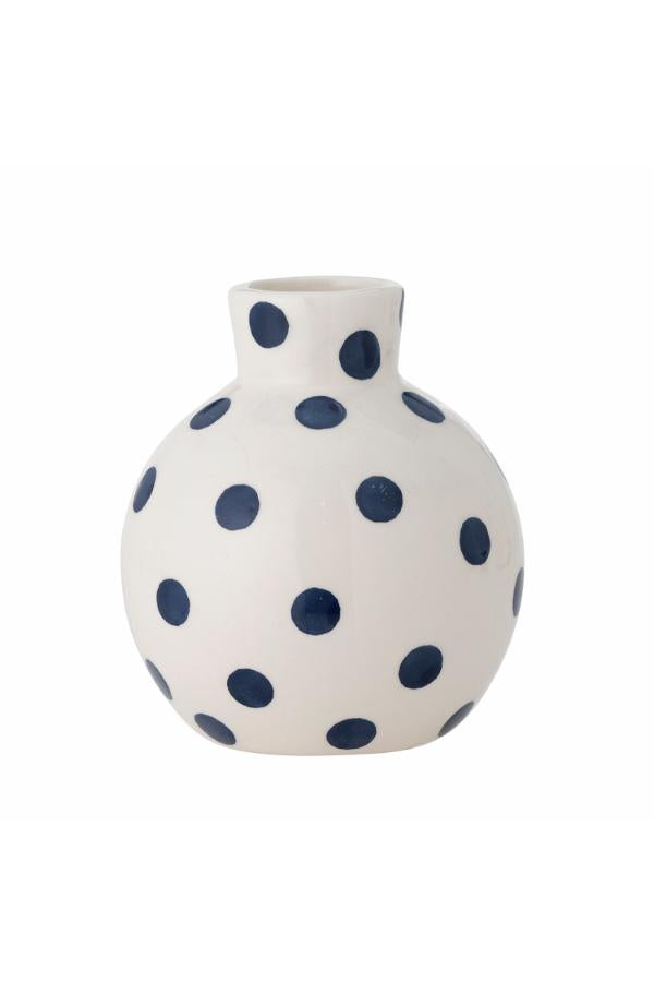 Bloomingville Fian Vase, Blue, Ceramic