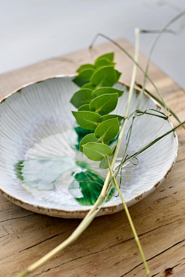 Bloomingville Mati Bowl, Green, Stoneware