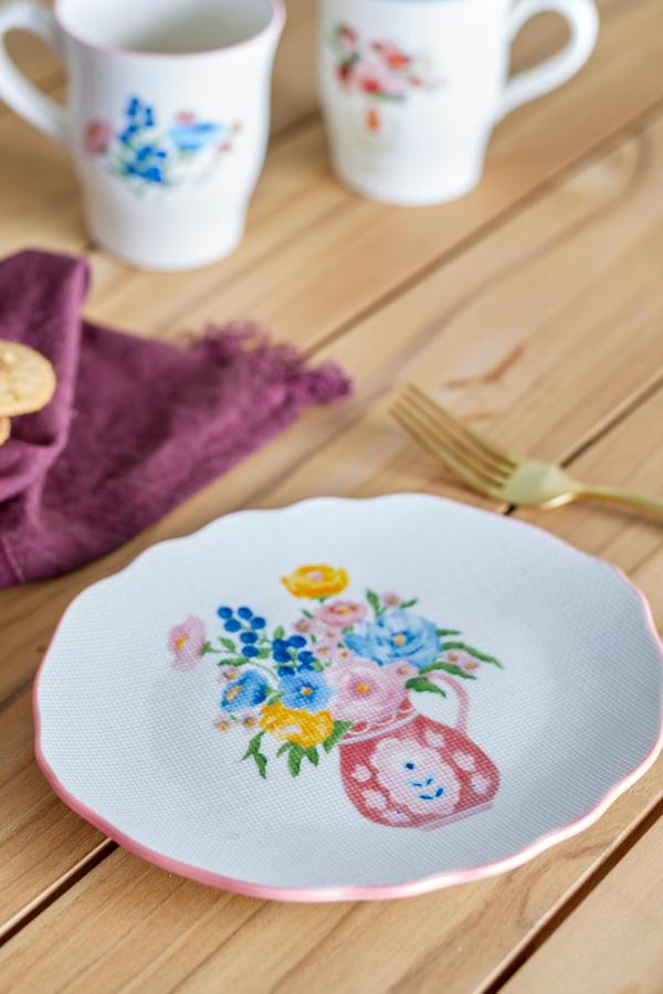 Bloomingville Dorothy Plate, Multi, Stoneware
