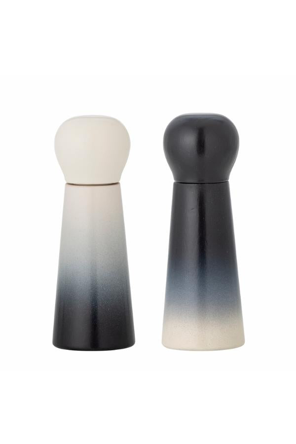 Bloomingville Hyman Salt & Pepper Mill, Black, Rubberwood