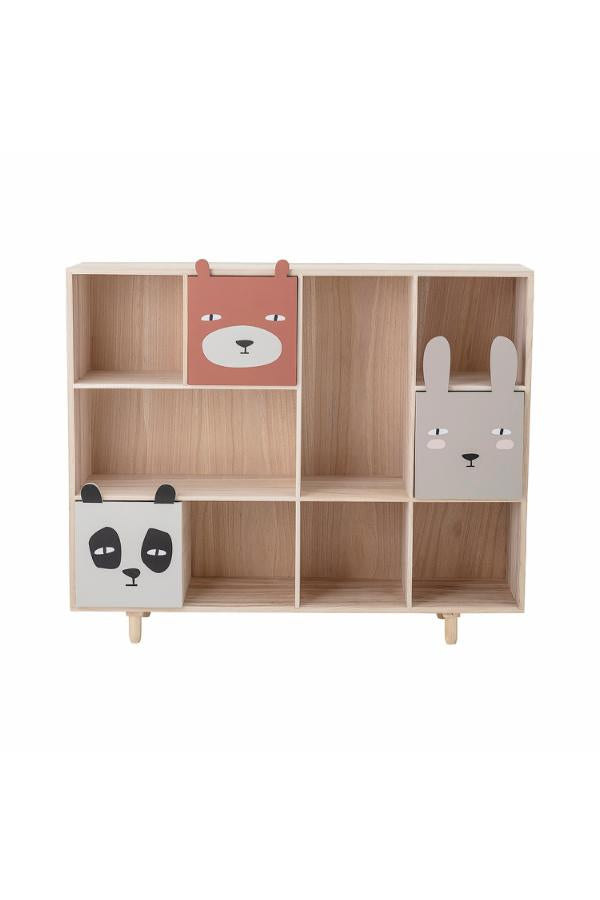 Bloomingville Mini Calle Bookcase w/Drawers, Multi, Paulownia