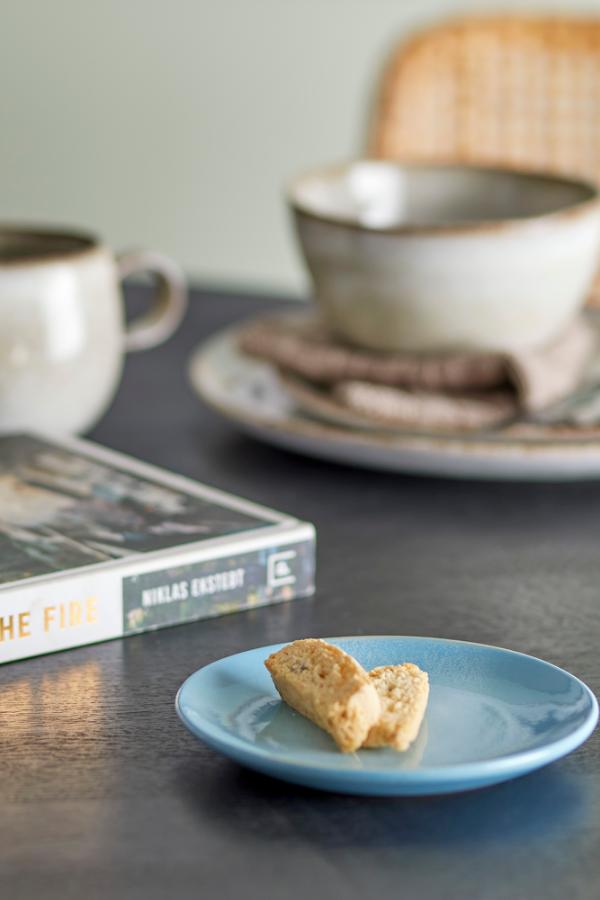 Bloomingville Safie Plate, Blue, Stoneware