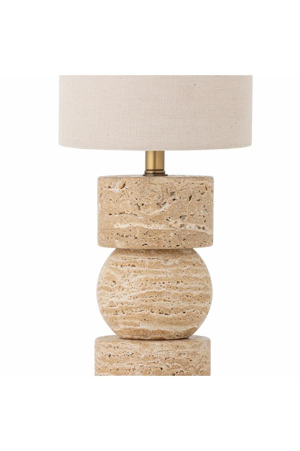 Bloomingville Marci Table lamp, Nature, Travertine