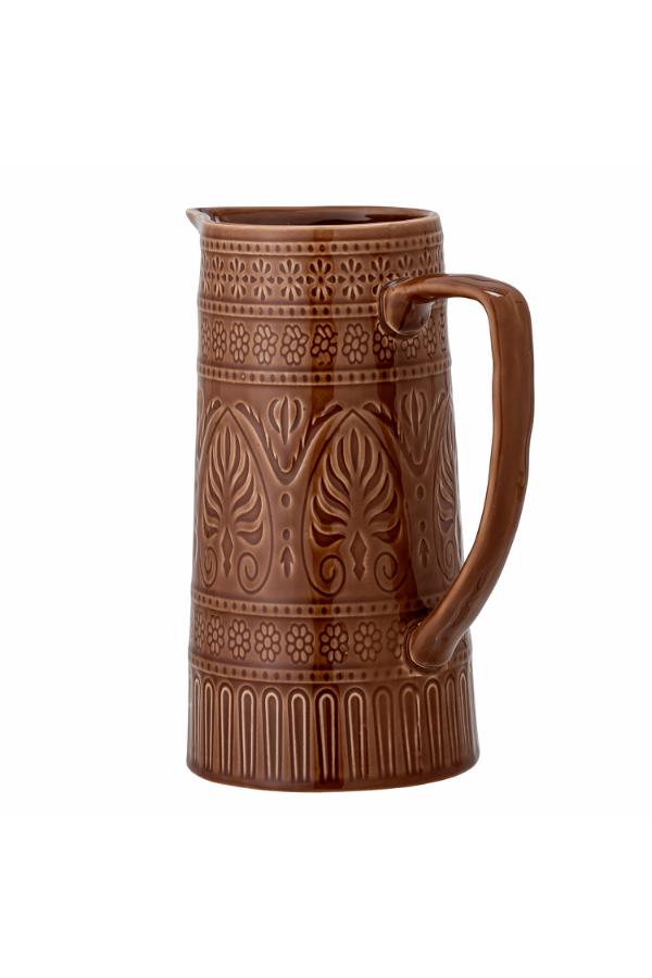 Bloomingville Rani Jug, Brown, Stoneware