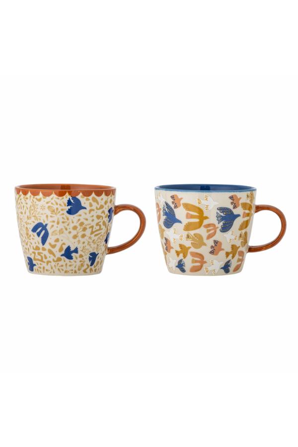 Bloomingville Anniversary Mug, Multi, Stoneware