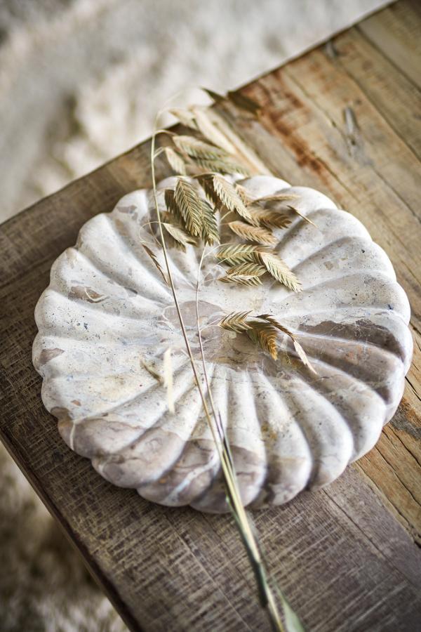 Bloomingville Marlie Tray, Nature, Marble