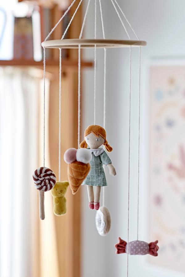 Bloomingville Mini Rosana Mobile, Brown, Cotton