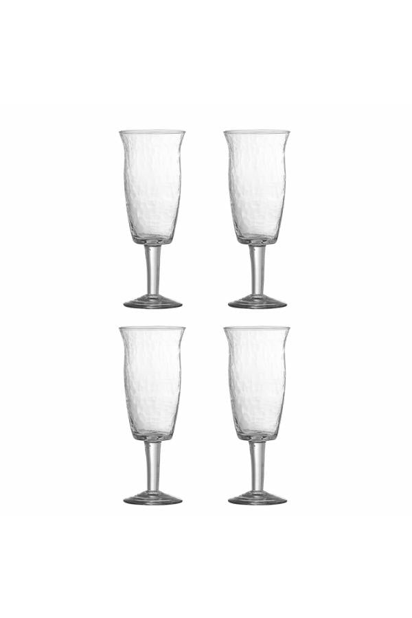 Bloomingville Asha Wine Glass, Clear, Recycled Glass