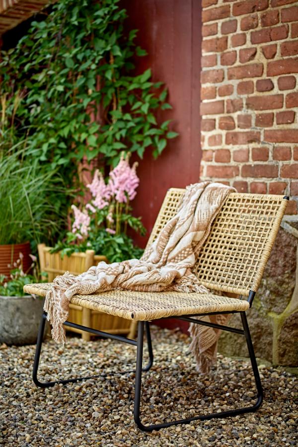 Bloomingville Vallone Lounge Chair, Nature, Polyrattan