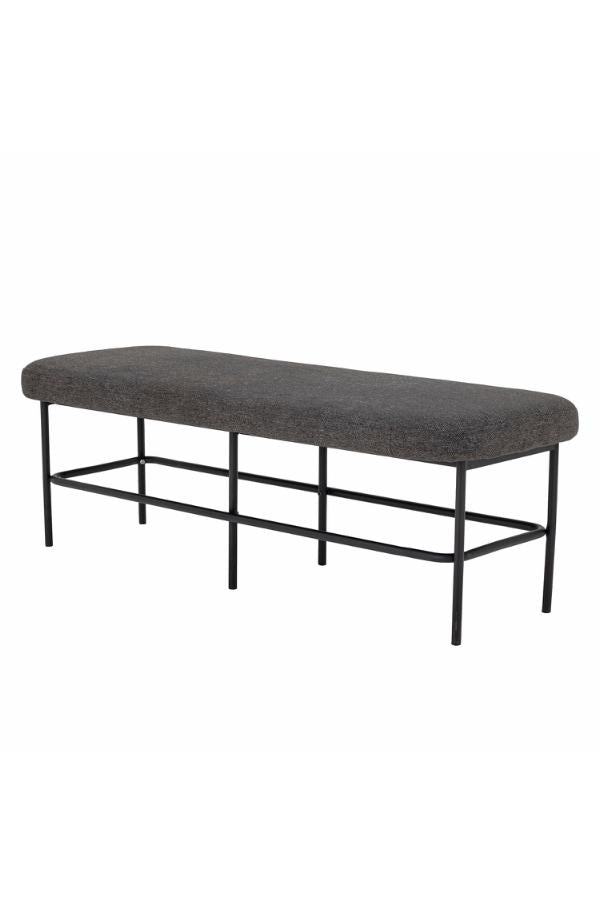 Bloomingville Farell Bench, Grey, Polyester