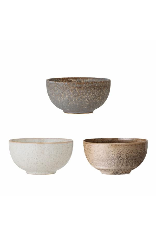 Bloomingville Addison Bowl, Grey, Stoneware