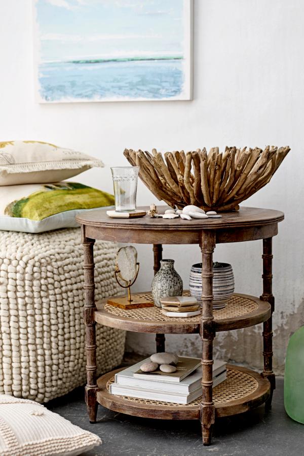 Creative Collection Suna Pouf, Nature, Wool