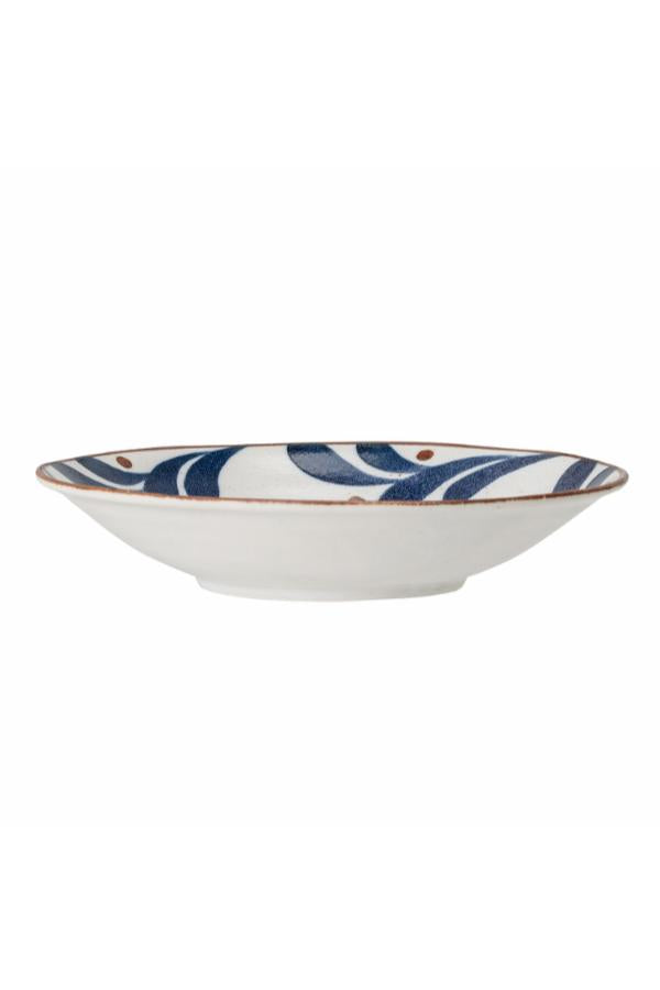 Creative Collection Camellia Plate Deep, Blue, Porcelain