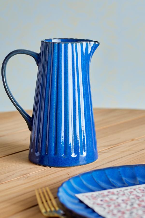 Bloomingville Latina Jug, Blue, Stoneware