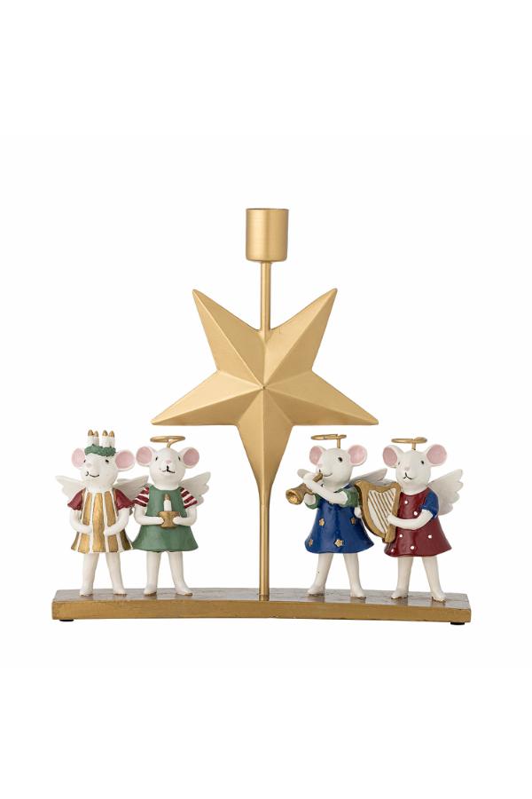 Bloomingville Peo Candle Holder, Multi, Polyresin