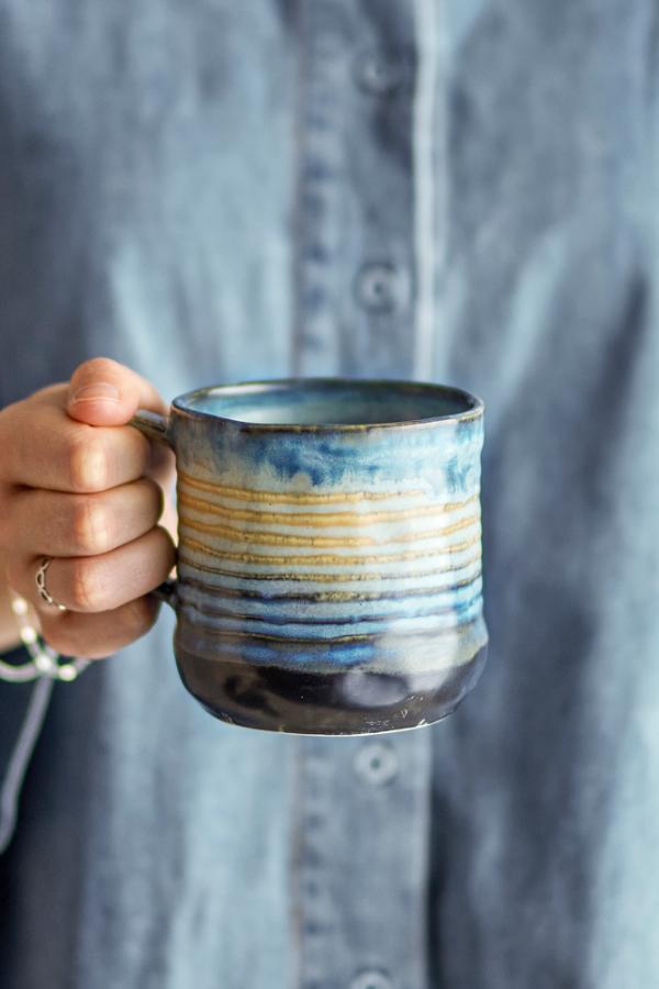 Bloomingville Deana Mug, Multi, Stoneware