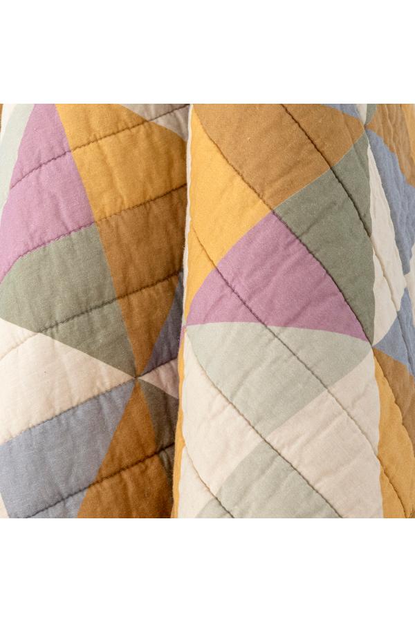 Bloomingville Crewe Quilt, Multi, Cotton OEKO-TEX®