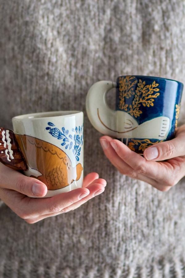 Bloomingville Hezha Cup, Blue, Stoneware