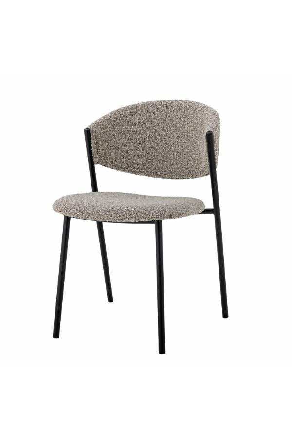 Bloomingville Marlo Dining Chair, Grey, Polyester