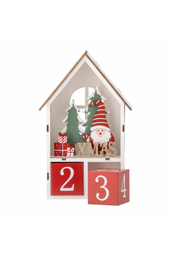 Bloomingville Edmund Calendar, Red, Plywood