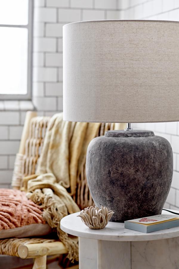 Bloomingville Jasmia Side Table, White, Marble