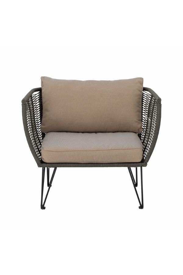Bloomingville Mundo Cushion Cover (No filler), Brown, Polyester