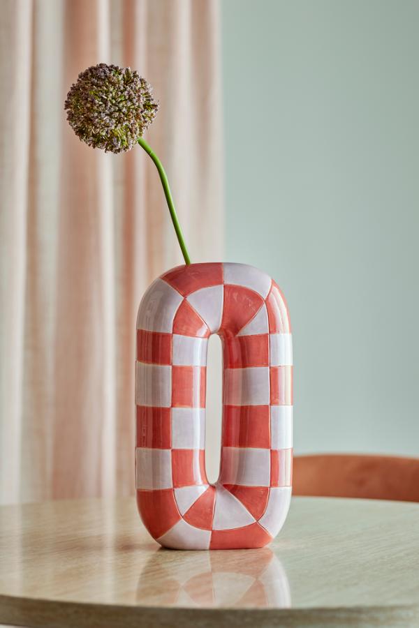 Bloomingville Mae Vase, Orange, Ceramic