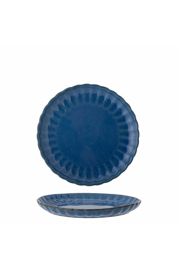 Bloomingville Latina Plate, Blue, Stoneware