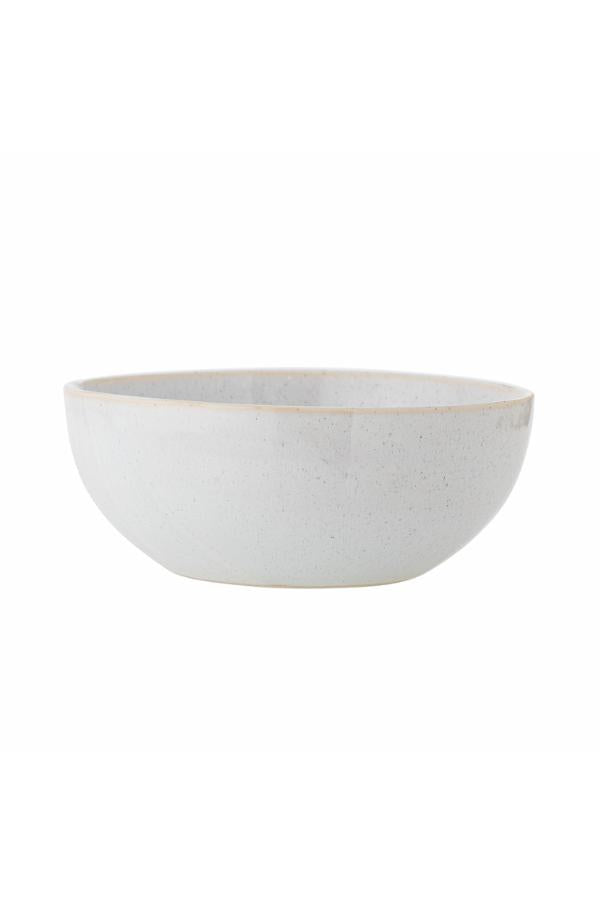 Bloomingville Addison Bowl, White, Stoneware