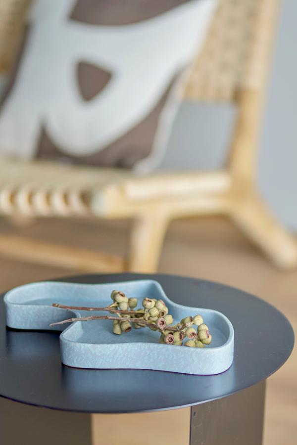 Bloomingville Lakey Tray, Blue, Stoneware