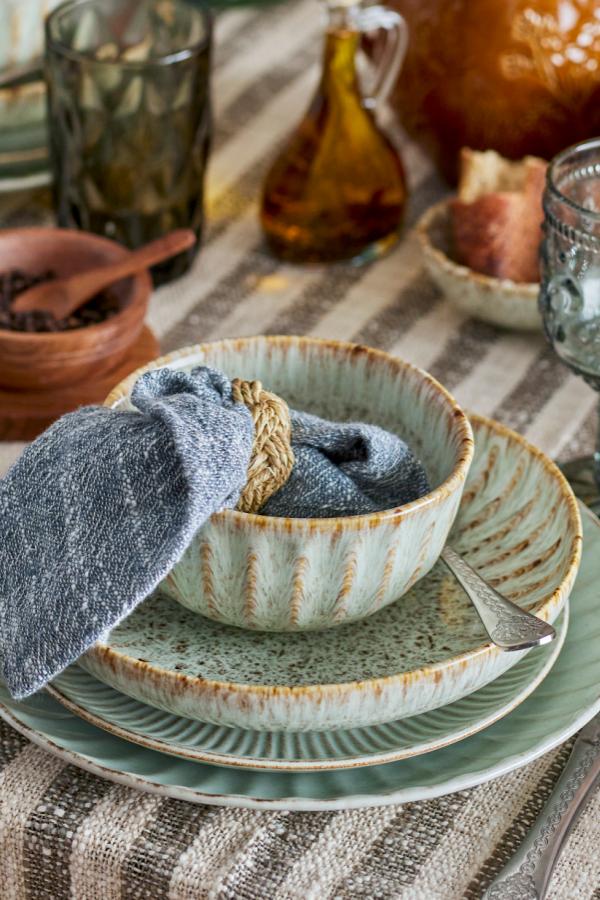 Creative Collection Fleur Plate Deep, Nature, Stoneware