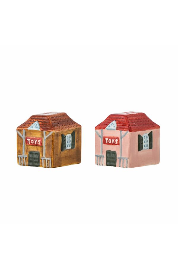 Bloomingville Homey Salt & Pepper Shaker Set, Multi, Stoneware