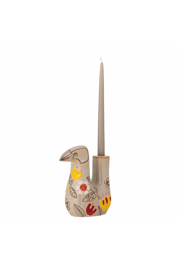 Bloomingville Vivielle Candle Holder, Multi, Stoneware