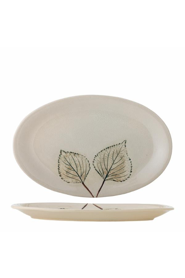 Creative Collection Aubrin Serving Plate, Nature, Stoneware
