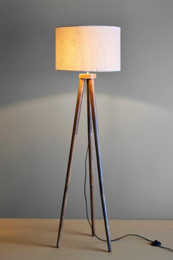 Creative Collection Etienne Floor Lamp, Brown, Mango