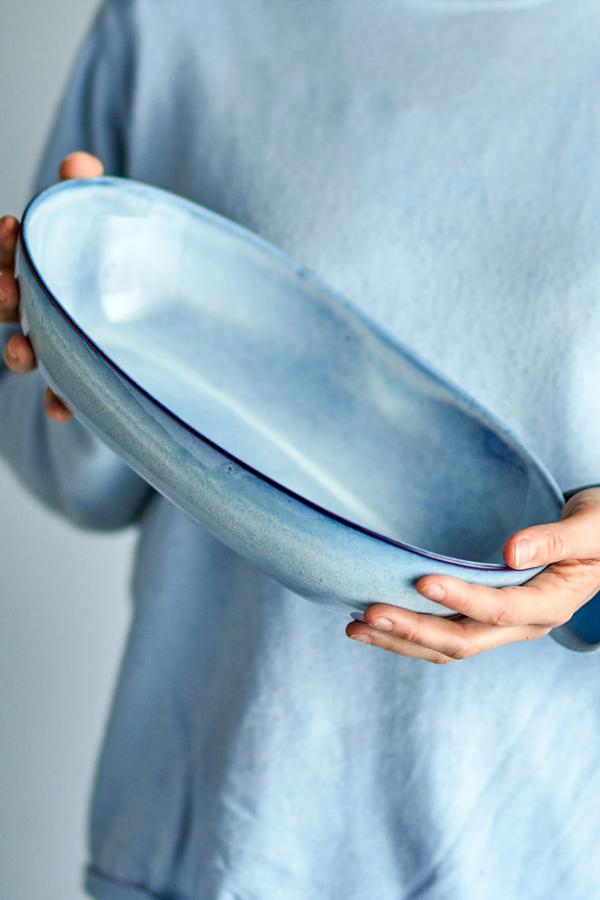 Bloomingville Sandrine Bowl, Blue, Stoneware