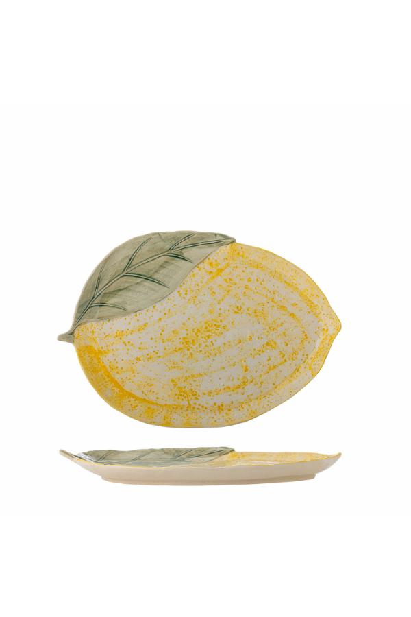 Creative Collection Hadden Serving Plate, Yellow, Stoneware